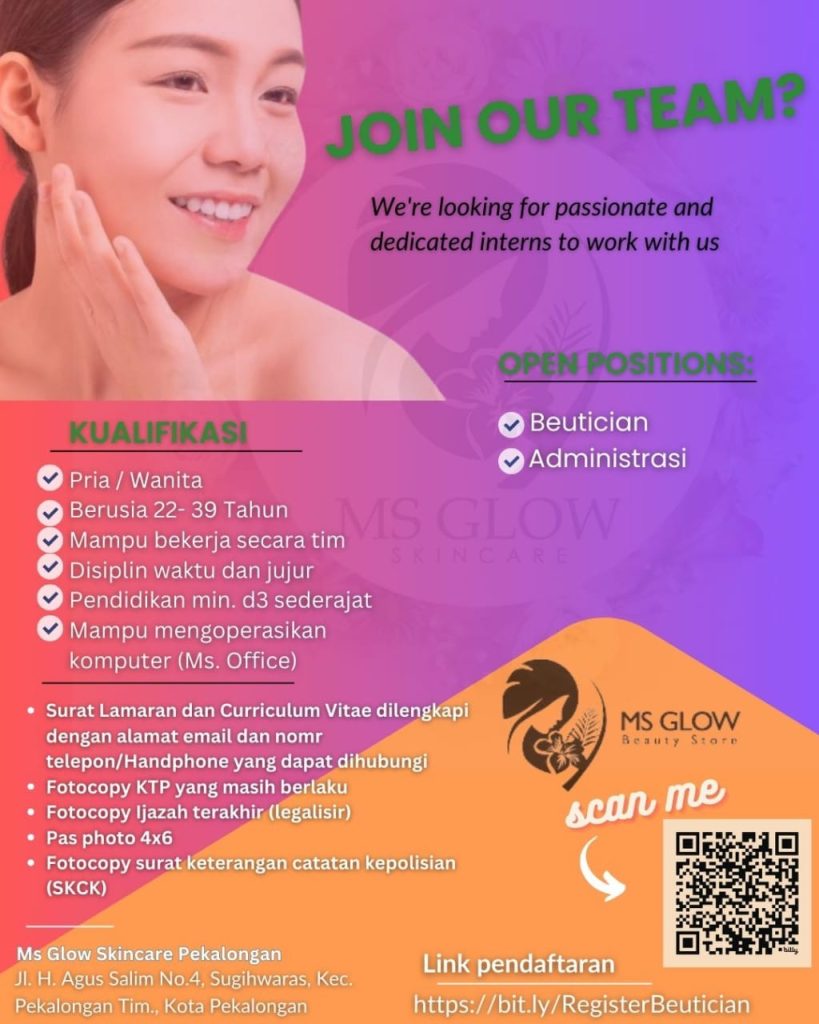 Lowongan Kerja MS Glow Beauty Store – Mendaftarkerja